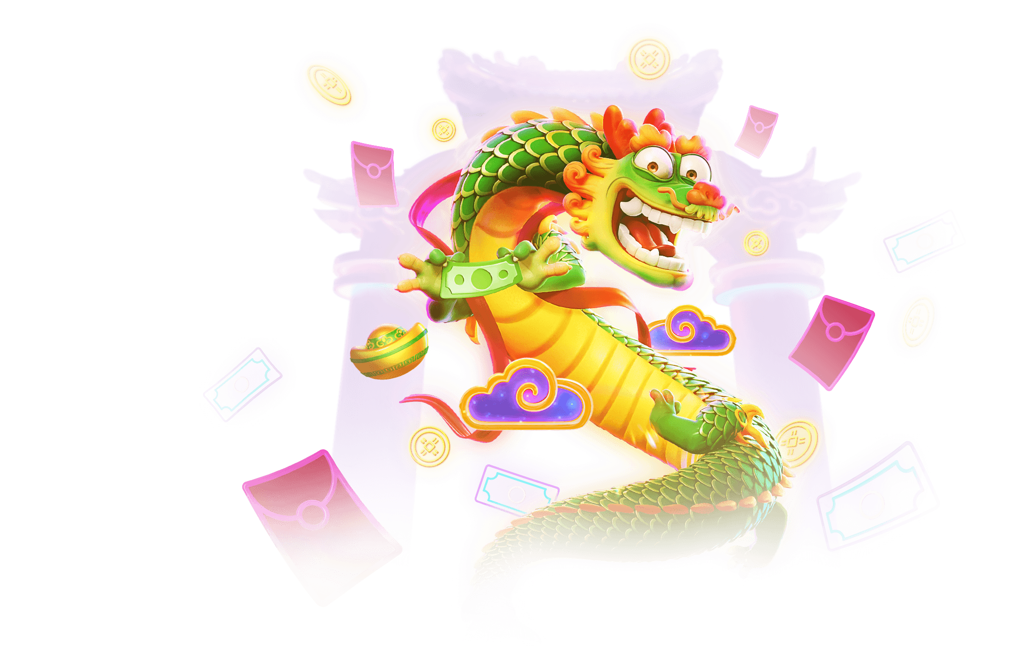 Arte oficial de Fortune Dragon, da PG Soft