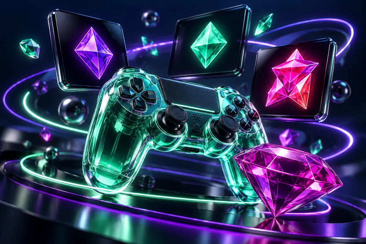 Estação digital com diferentes universos de jogos online